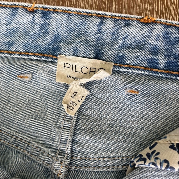 Pilcro from Anthropologie, Madi front-slit denim skirt, Endless summer wash, 4 - Picture 10 of 13